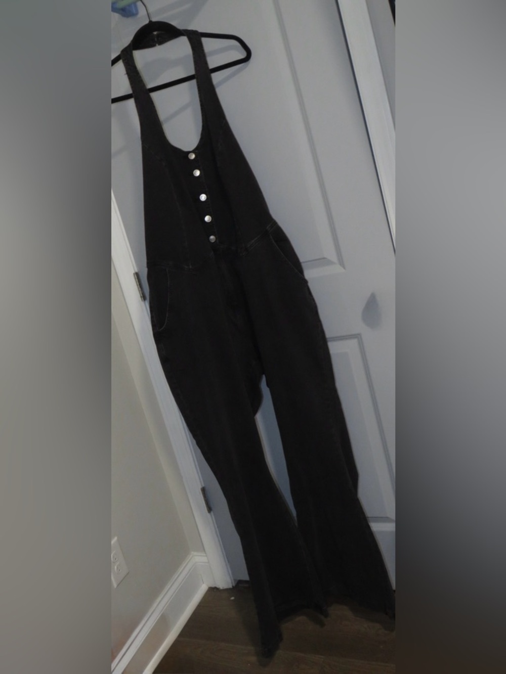 Forever 21 Black Smocked Jumpsuit